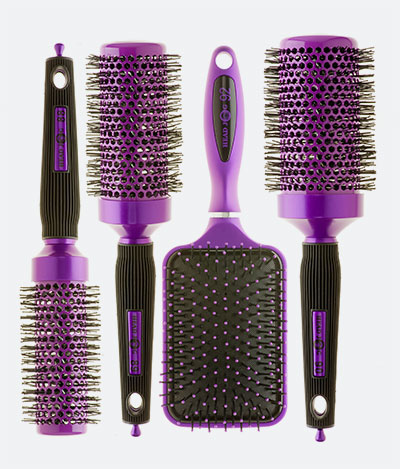 Head Jog brushes purple